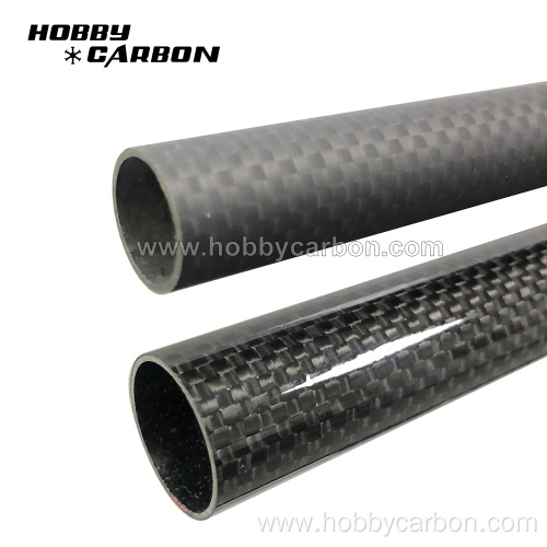 Roll-wrapping Carbon Fiber Tube with 3K Surface